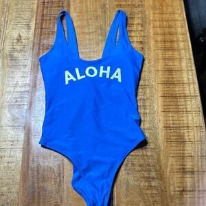 Old Navy Aloha One Piece Swimsuit M NWOT